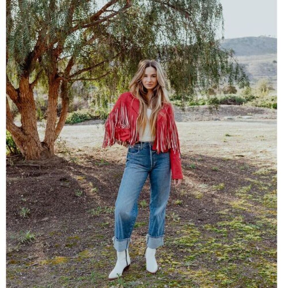 AMO Jeans size 30 Sonia Straight Leg Cuffed Taboo Wash Casual Minimalist Denim - Picture 3 of 12